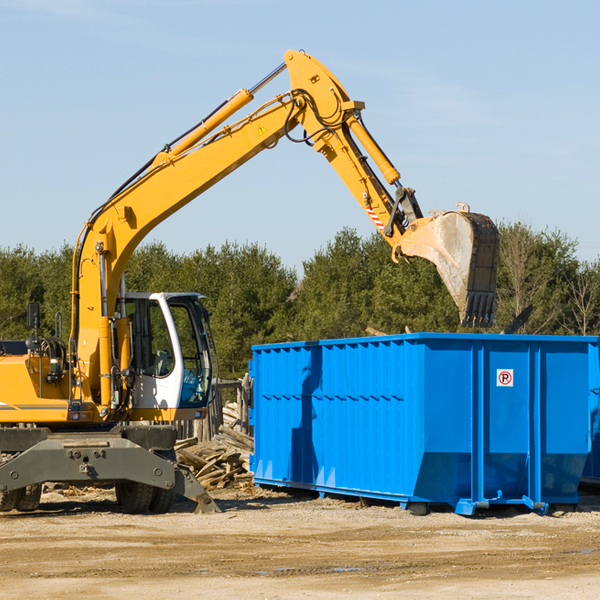 what are the rental fees for a residential dumpster in Marlow